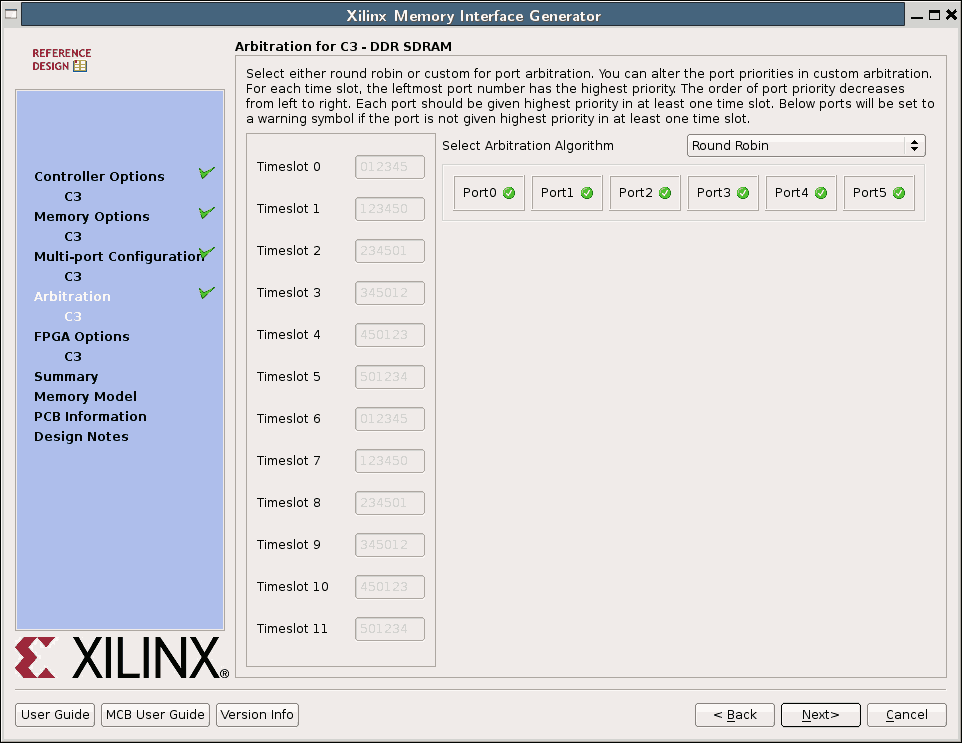 USB-FPGA Module 1.11, MIG screen 7